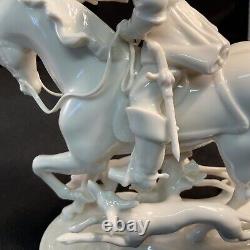 Nice Nymphenburg Porcelain Horse Rider Dogs Figurine Figure Porzellan Figure