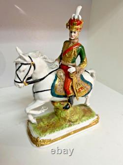 Nice Scheibe Alsbach Napoleonic Soldier on horse Figurine Military PULLY MINT