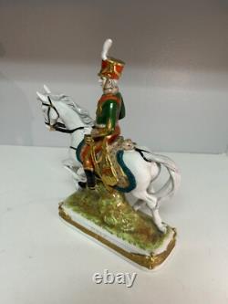 Nice Scheibe Alsbach Napoleonic Soldier on horse Figurine Military PULLY MINT