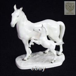 Noritake Figurine Horses Mother and Baby Vintage Porcelain Studio Collection