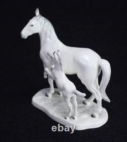 Noritake Figurine Horses Mother and Baby Vintage Porcelain Studio Collection