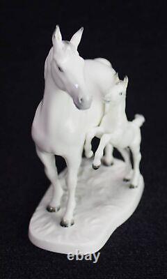 Noritake Figurine Horses Mother and Baby Vintage Porcelain Studio Collection