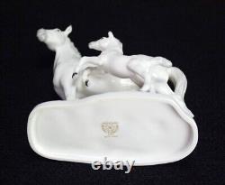 Noritake Figurine Horses Mother and Baby Vintage Porcelain Studio Collection