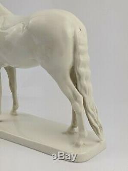 Nymphenburg German Porcelain Figure of a Horse Blanc De Chine Antique Old 8.5