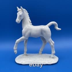 Nymphenburg Germany Porcelain Figurine Of A Prancing Horse Foal #787, Pre 1975