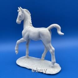 Nymphenburg Germany Porcelain Figurine Of A Prancing Horse Foal #787, Pre 1975