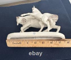 Nymphenburg Horse Group Porcelain Figure Baby and a Mother