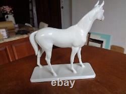 Nymphenburg Porcelain Germany White Horse Figurine