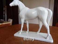 Nymphenburg Porcelain Germany White Horse Figurine