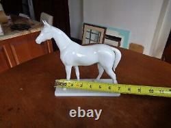 Nymphenburg Porcelain Germany White Horse Figurine