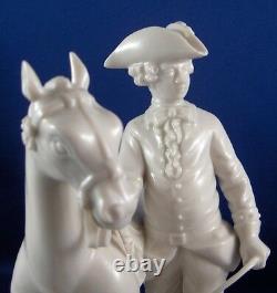 Nymphenburg Porcelain Horse Rider & Dog Figurine Figure Porzellan Figur Hunter