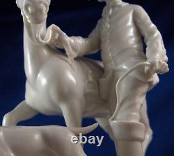 Nymphenburg Porcelain Horse Rider & Dog Figurine Figure Porzellan Figur Hunter