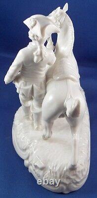 Nymphenburg Porcelain Horse Rider & Dog Figurine Figure Porzellan Figur Hunter