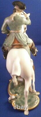 Nymphenburg Porcelain Rider Horse & Dog Figurine Figure Porzellan Figur Hunter