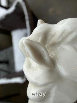 Nymphenburg White Porcelain Rearing Arabian Horse Figurine #800 August Göhring