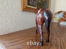 OOAK Custom-Glazed Black Horse Ranch China Appaloosa Model Horse by Karen Grimm