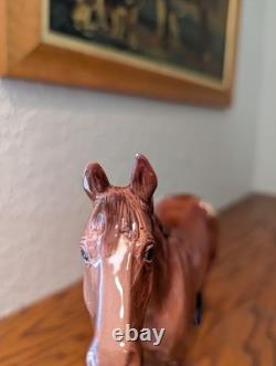 OOAK Custom-Glazed Black Horse Ranch China Appaloosa Model Horse by Karen Grimm