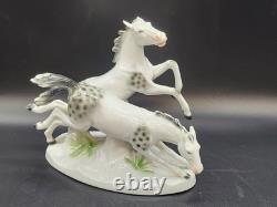 Old Bock Wallendorf Horse Figure Porcelain Lipizzaner Horses