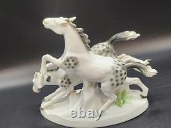 Old Bock Wallendorf Horse Figure Porcelain Lipizzaner Horses