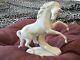 Old Porcelain Statue Of A White Horse 1960. Made In Russia/ussr/