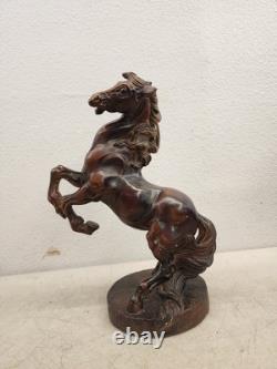 Old REARING STALLION large HORSE Equine Statue by AUSTIN SCUPLTURE 18 tall