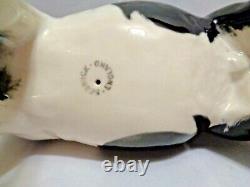 Original Beswick England Black Piebald Pinto Pony Horse 1st Version Porcelain