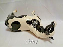 Original Beswick England Black Piebald Pinto Pony Horse 1st Version Porcelain