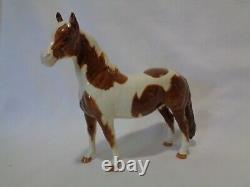 Original Beswick England Brown Skewbald Pinto Pony Horse Porcelain v2