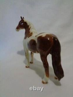 Original Beswick England Brown Skewbald Pinto Pony Horse Porcelain v2