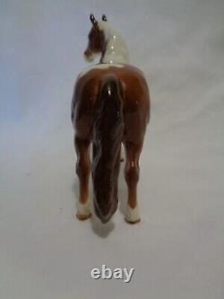 Original Beswick England Brown Skewbald Pinto Pony Horse Porcelain v2