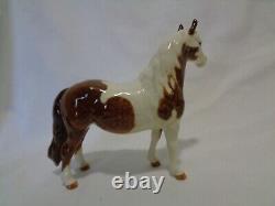 Original Beswick England Brown Skewbald Pinto Pony Horse Porcelain v2