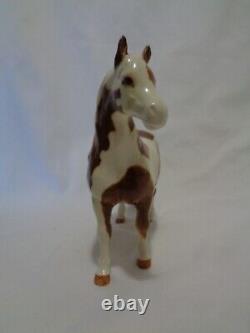 Original Beswick England Brown Skewbald Pinto Pony Horse Porcelain v2