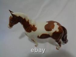 Original Beswick England Brown Skewbald Pinto Pony Horse Porcelain v2