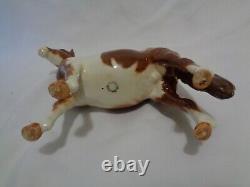 Original Beswick England Brown Skewbald Pinto Pony Horse Porcelain v2