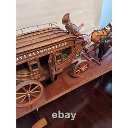 Overland Stage Coach with 2 Beswick Horses Handcrafted by John L. Black