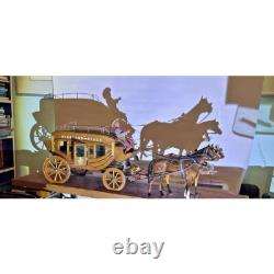 Overland Stage Coach with 2 Beswick Horses Handcrafted by John L. Black