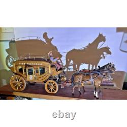 Overland Stage Coach with 2 Beswick Horses Handcrafted by John L. Black