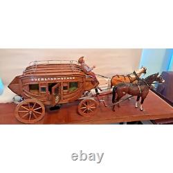 Overland Stage Coach with 2 Beswick Horses Handcrafted by John L. Black