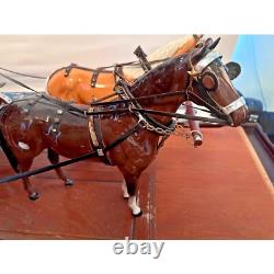 Overland Stage Coach with 2 Beswick Horses Handcrafted by John L. Black
