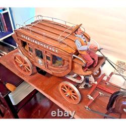 Overland Stage Coach with 2 Beswick Horses Handcrafted by John L. Black