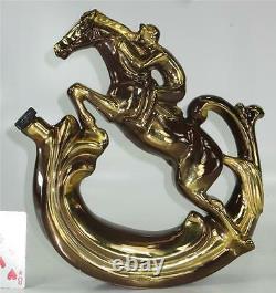 PORCELAIN Jumping Horse English Riding Jug Equestrian Figurine Figures Figure