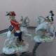 Pair Antique Scheibe-alsbach German Porcelain Figurines Hunters On Horseback