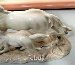 Pair Echt Altman Procelain Galloping Horses One Pair 8 X 6 Oth (ezs003556)