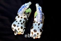 Pair Mottahedeh Nelson Rockefeller Chinese Export Horse Figurines Ch'ien Lung