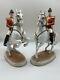 Pair Of Goebel Horse Lipizzaner With Rider Porcelain Figurine Classical Dressage