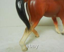 Pair of Josef Originals Trotting Horses Large & Pony Porcelain Figurines