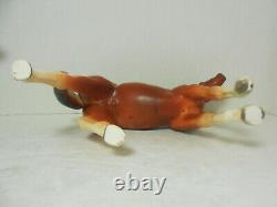 Pair of Josef Originals Trotting Horses Large & Pony Porcelain Figurines