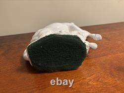 Pair of Mid Century Ceramic Wild Running Rearing Charging Horse Statue, 8x8