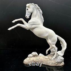 Pamela du Boulay Palladium Ltd.'Silver' Porcelain Rearing Horse 1992