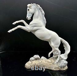 Pamela du Boulay Palladium Ltd.'Silver' Porcelain Rearing Horse 1992